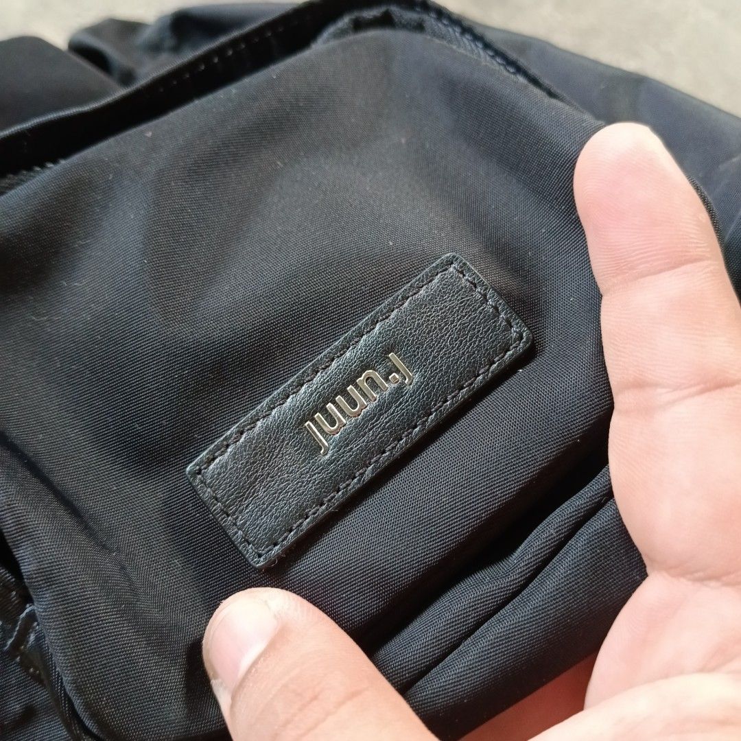 Juun J - 2-Way Nylon (Category: Sling Bags) located in Bacolod City. Submitted by drop.ph (Listing ID 1466012240, Image 3). Description: Juun.J - Nylon Two Way Bucket Bag Authentic *Detachable Sling *Measurements in inches Width - 6.5, Length - 9 *Excellent *No Flaws *Price: 880php *Add SF if outside Bacolod City .
