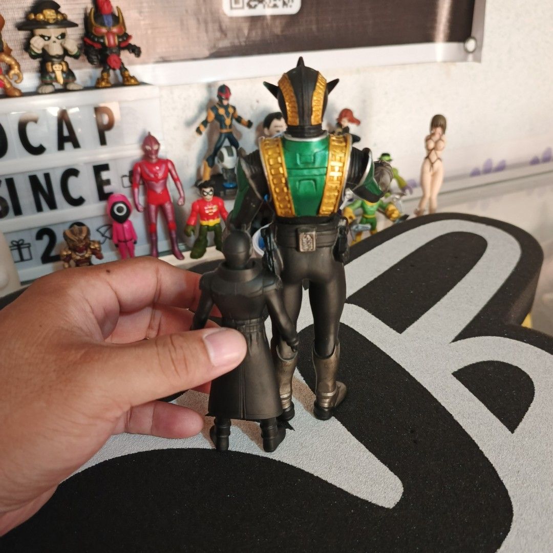 Kamen Rider Figs (Category: Action & Battle Toys) located in Batangas. Submitted by D.CAP (Listing ID 1466058803, Image 2). Description: For Sale:⬇️ 🛒 Kamen Rider Figs 🅿️ 170.00 Asapck + SF Yours ✅ 📦 As-is condition nabili ko siya sa japan surplus. *Bandai China Original *Soft Vinyl 7inches and 4inches *Check picture for details *No Box 📌 Batangas city Location 📦 Ship Nationwide (J&T D2D/LBC SFcop) 📩 DM for speed Transaction 🧾 NO cod❌ / Pa