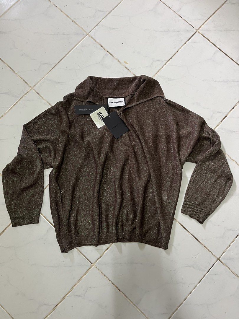 karl lagerfield sweater (Category: Luxury Apparel) located in Muntinlupa City. Submitted by buymothriftko (Listing ID 1466071298, Image 1). Description: karl lagerfield sweater size:large bnew with tag.