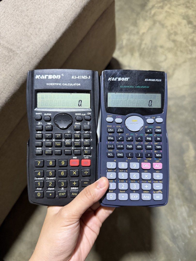 Karson Scientific Calculator (Category: Office & Business Technology) located in Cavite. Submitted by micole. (Listing ID 1466090614, Image 1). Description: ₱300 for both calculator na po. hindi po ginagamit and nakatago lang. .