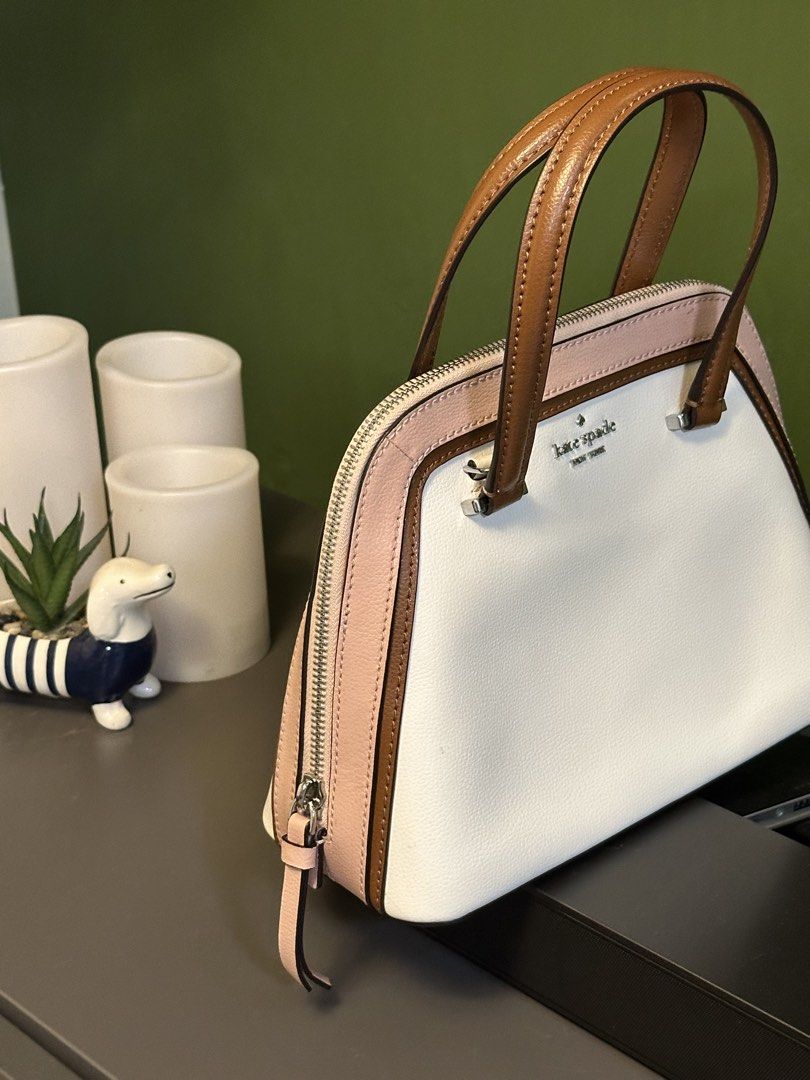 Kate Spade Small Dome Patterson Colorblock (Category: Shoulder Bags) located in Makati City. Submitted by helloluna22 (Listing ID 1466060651, Image 3). Description: In pristine condition. Used twice only, no tags but still has the care booklet. RFS: Decluttering Negotiable.