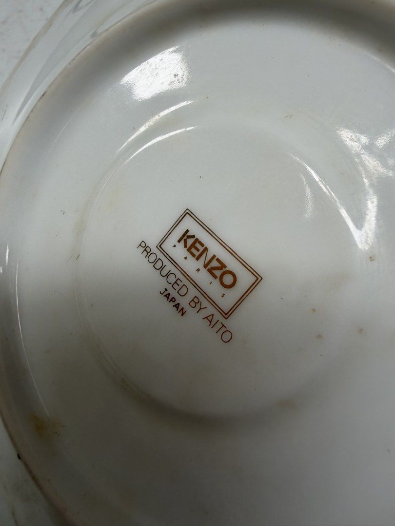 Kenzo floral saucer (Category: Coffee & Tea Tableware) located in Davao. Submitted by parteawares2 (Listing ID 1466015804, Image 2). Description: One piece blue floral kenzo saucer .