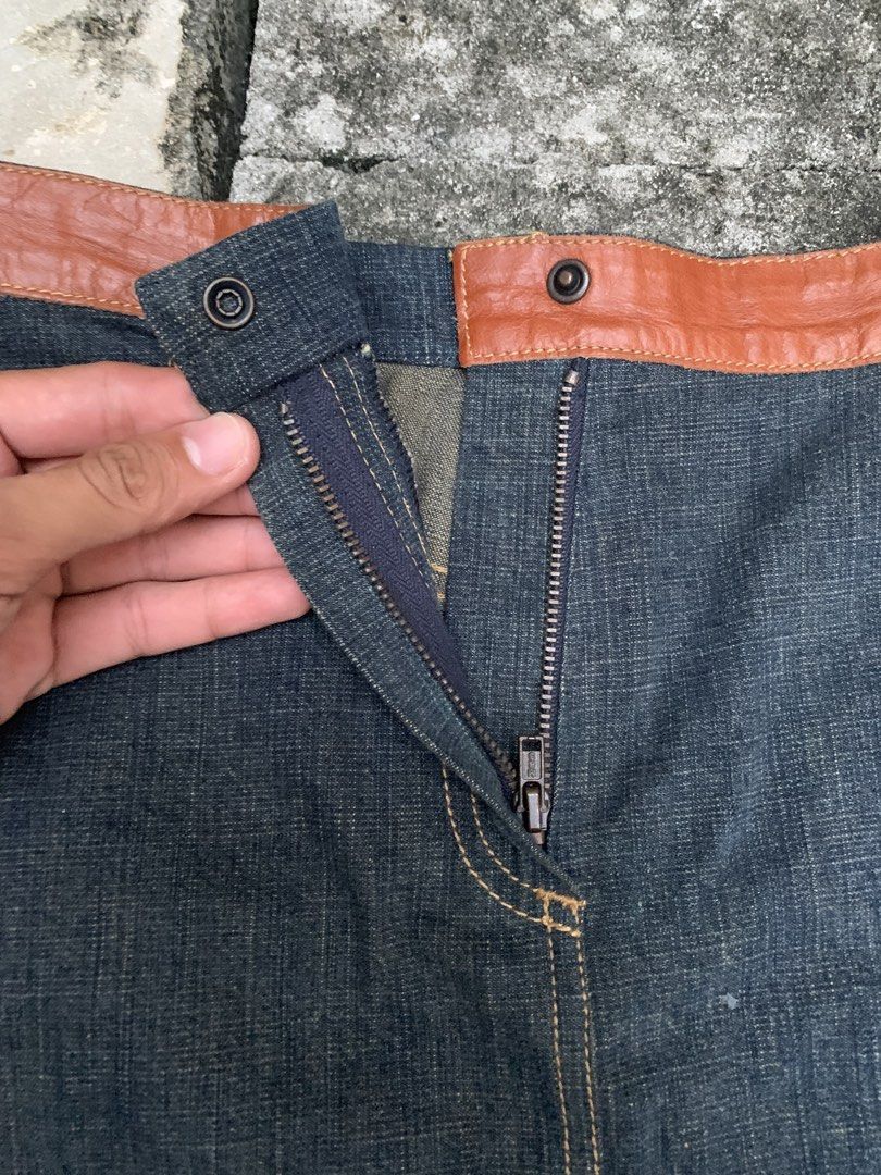 Kenzo Jeans Skirt (Category: Skirts) located in Cebu City. Submitted by team13ios (Listing ID 1466048940, Image 3). Description: Kenzo Jeans Size-42 Size Actual- 28 L-25 Good Condition Minimal issue- last see photos .