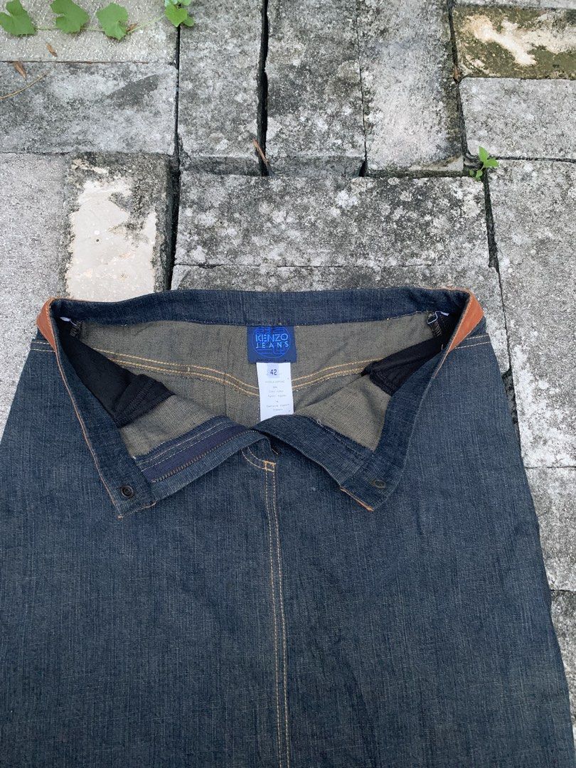 Kenzo Jeans Skirt (Category: Skirts) located in Cebu City. Submitted by team13ios (Listing ID 1466048940, Image 2). Description: Kenzo Jeans Size-42 Size Actual- 28 L-25 Good Condition Minimal issue- last see photos .