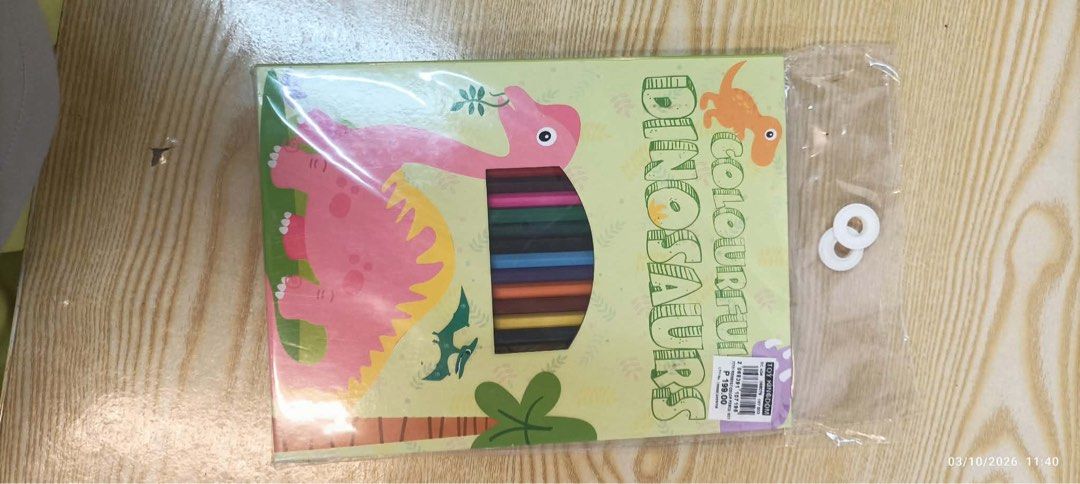 Kid’s Coloring Activity Set with Crayons (Category: Educational & Learning Toys) located in Taytay. Submitted by crisha14344 (Listing ID 1465985403, Image 1). Description: Children’s Dinosaur-Themed Coloring Set Multiple Colored Crayons Sticks Binili namin from toy kingdom Di nagamit Fix price na po Decluttering.