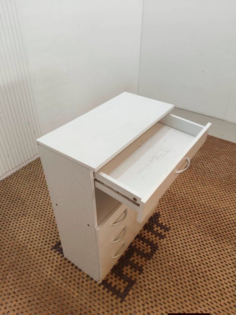 Kitchen Counter Top (Category: Shelves, Cabinets & Racks) located in Meycauayan. Submitted by marygracecasimiro (Listing ID 1466009370, Image 3). Description: White Kitchen Counter Top Price: 6,700 Sale:4,700 L23.5 x W11.5 x H31.5 In good condition💚/🩷.