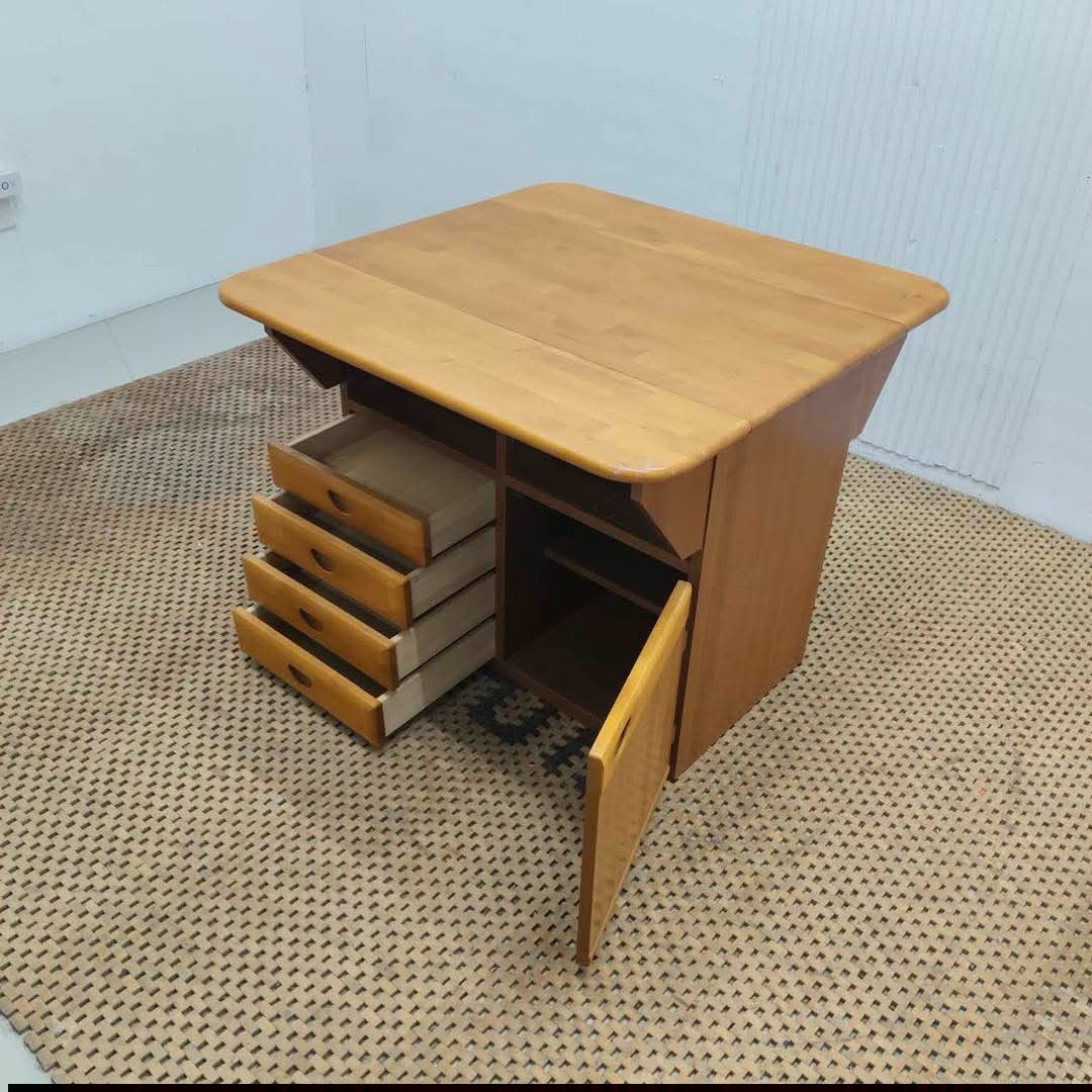 Kitchen Island (Category: Shelves, Cabinets & Racks) located in Meycauayan. Submitted by marygracecasimiro (Listing ID 1465958628, Image 3). Description: Wooden Kitchen Island with 4 Drawers & Storage Cabinet Price: 9,500 L33.5 x W33/16.5 x H26 In good condition💚/🩷.