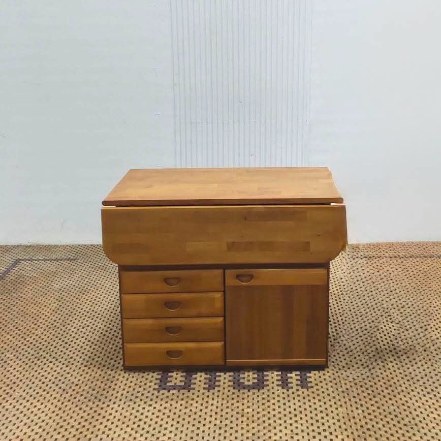 Kitchen Island (Category: Shelves, Cabinets & Racks) located in Meycauayan. Submitted by marygracecasimiro (Listing ID 1465958628, Image 1). Description: Wooden Kitchen Island with 4 Drawers & Storage Cabinet Price: 9,500 L33.5 x W33/16.5 x H26 In good condition💚/🩷.