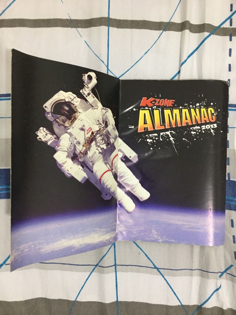 K-Zone Almanac 2013 (Category: Magazines) located in Pagadian. Submitted by lunchbox991 (Listing ID 1465991860, Image 2). Description: K-Zone Almanac 2013 Quizzes are unanswered THE BOOK IS WARPED, not from water damage but from stacking other books Can do meetups in Pagadian City.