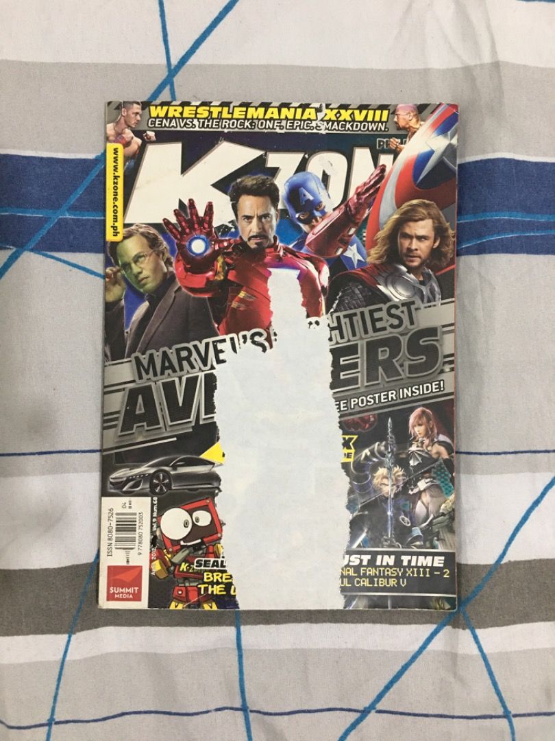 K-Zone April 2012 (Category: Magazines) located in Pagadian. Submitted by lunchbox991 (Listing ID 1466005250, Image 1). Description: K-Zone April 2012 COVER IS DAMAGED AND PRICE IS COVERED BY A MARKER comes with foldabots/lutabots - verdetron Comes with The Ultimate Prankster Certificate Can do meetups in Pagadian City .