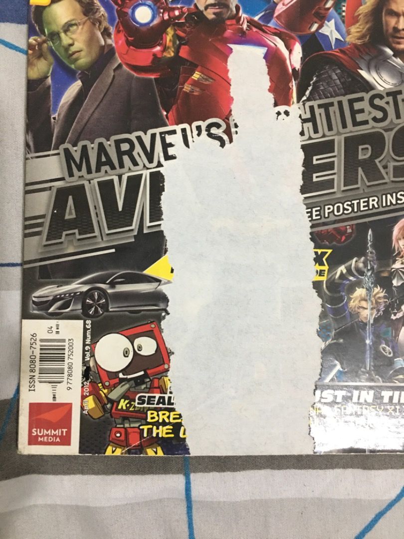 K-Zone April 2012 (Category: Magazines) located in Pagadian. Submitted by lunchbox991 (Listing ID 1466005250, Image 2). Description: K-Zone April 2012 COVER IS DAMAGED AND PRICE IS COVERED BY A MARKER comes with foldabots/lutabots - verdetron Comes with The Ultimate Prankster Certificate Can do meetups in Pagadian City .