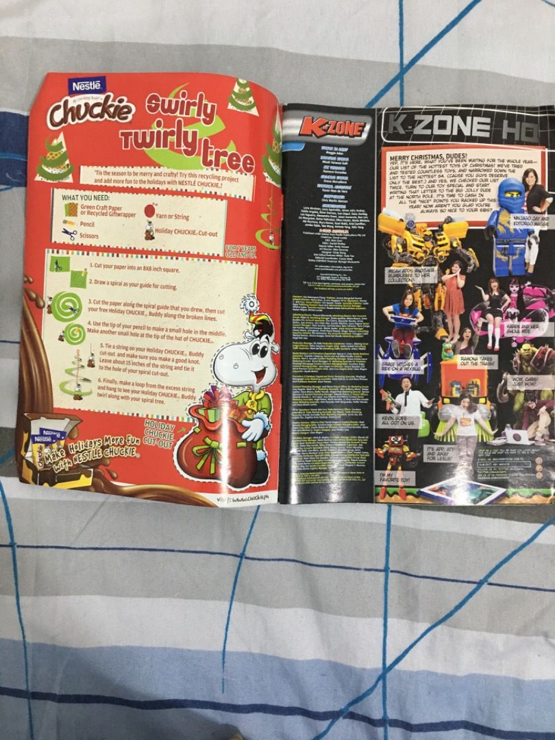 K-Zone December 2012 (Category: Magazines) located in Pagadian. Submitted by lunchbox991 (Listing ID 1466000177, Image 2). Description: K-Zone December 2012 With Foldabots/Lutabots - Sunog THE BOOK IS WARPED, not from water damage but from stacking other books Can do meetups in Pagadian City.