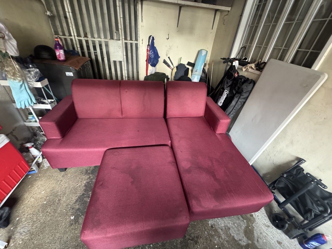 L type Sofa Bed (Category: Other Home Furniture) located in Angeles City. Submitted by cdg0511 (Listing ID 1466018219, Image 3). Description: L TYPE SOFA BED Used Brand : Mandaue Foam Walang Lubog Rfs: nagpalit ng sofa bed Fir pick up lang sa bahay Text:09158832170.