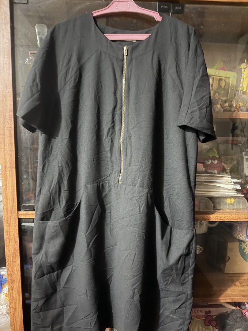 Lacoste Black Zip-Front Dress Size 42 (Category: Dresses) located in Quezon City. Submitted by frincezz19 (Listing ID 1466092920, Image 1). Description: - Brand: Lacoste - Color: Black - Style: Short sleeve dress with front zipper closure - Features: Two front side pockets - Material: 100% polyester - Size: 42 (tag attached at collar) - Condition: Excellent.