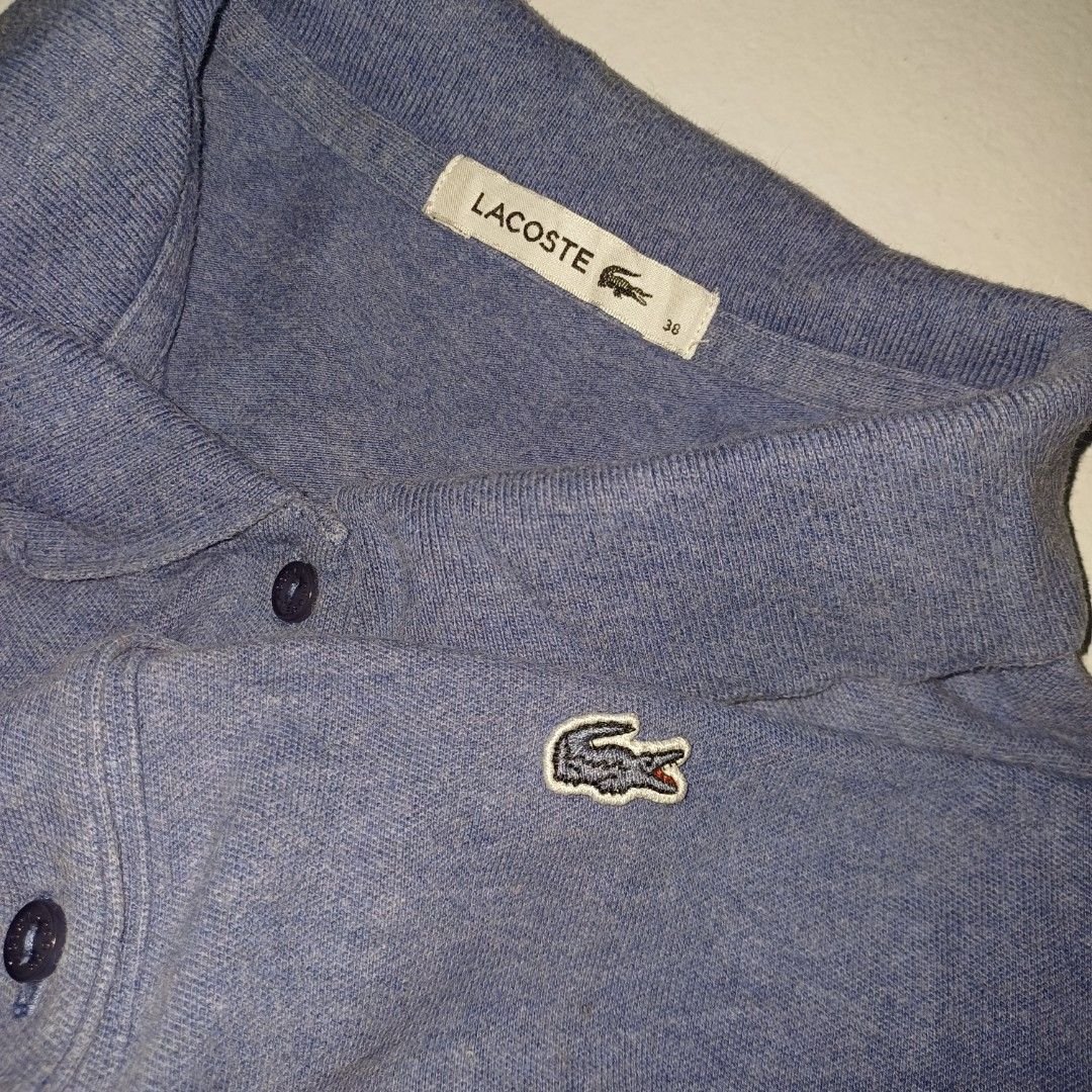 Lacoste Blue Polo (Category: Shirts) located in Pasig City. Submitted by padillaaub64242 (Listing ID 1466087341, Image 2). Description: - Authentic blue Lacoste polo shirt - Size Small -16×23 inches.