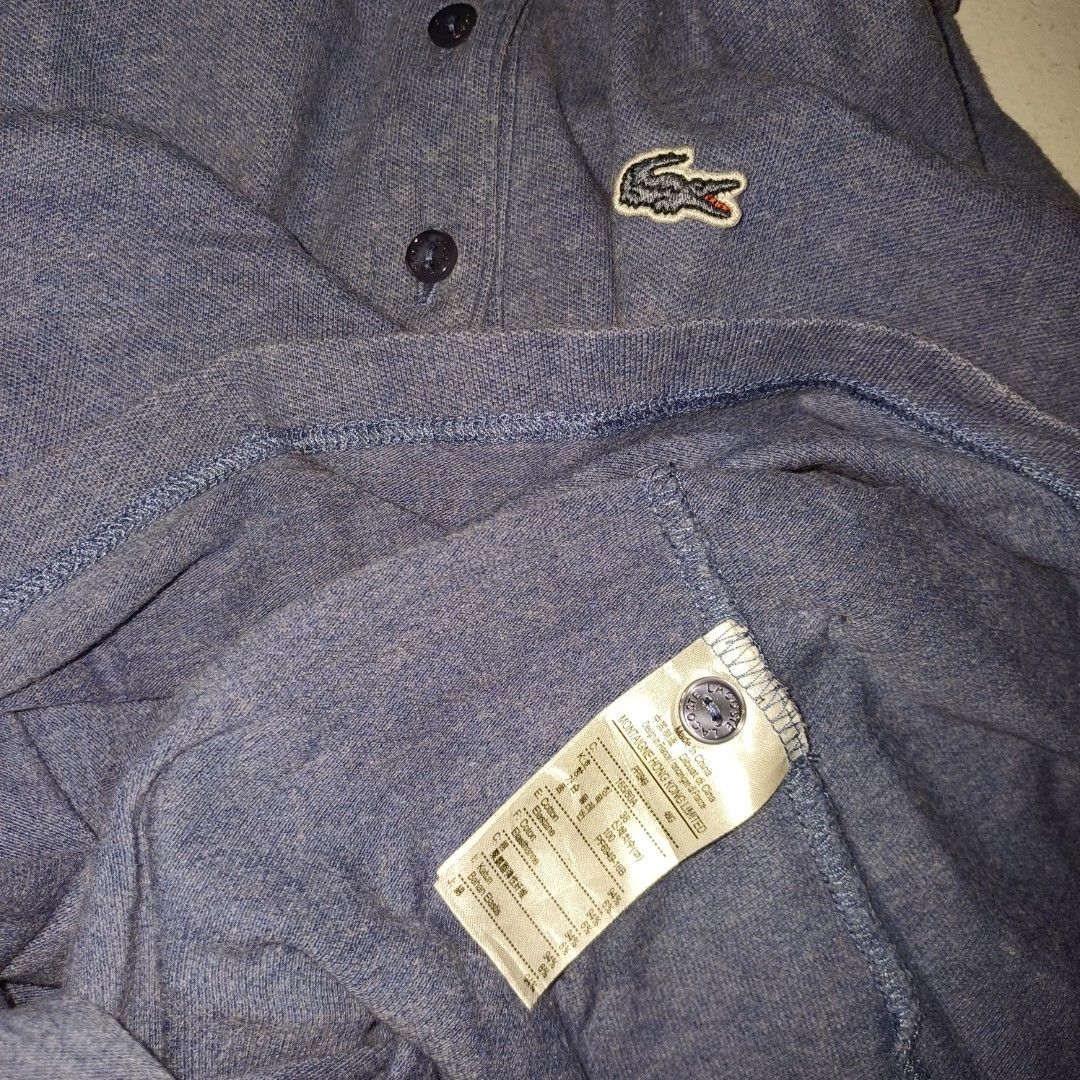 Lacoste Blue Polo (Category: Shirts) located in Pasig City. Submitted by padillaaub64242 (Listing ID 1466087341, Image 3). Description: - Authentic blue Lacoste polo shirt - Size Small -16×23 inches.