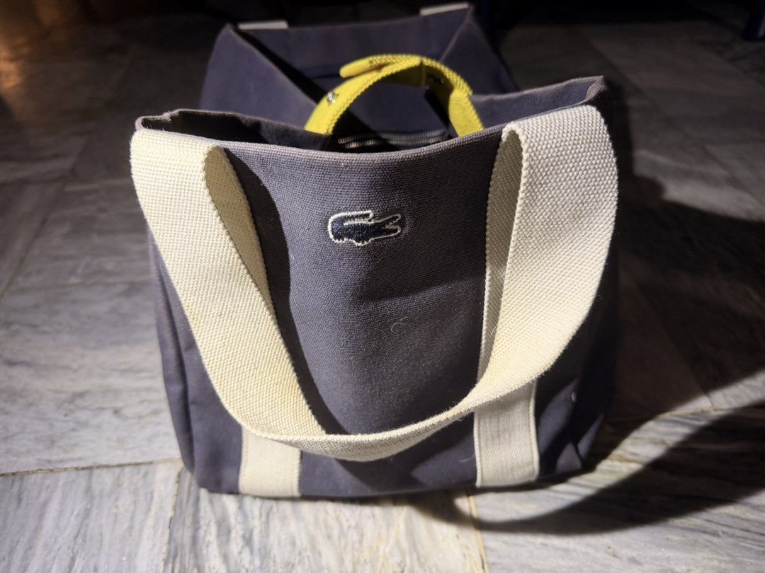 Lacoste Canvas Tote Bag (Category: Tote Bags) located in Las Pinas. Submitted by a_clutter (Listing ID 1466133528, Image 1). Description: .