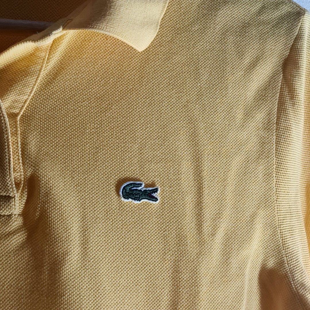 Lacoste Classic Fit Polo Shirt (Category: Tshirts & Polo Shirts ) located in Antipolo. Submitted by soon2byours_ (Listing ID 1466091552, Image 2). Description: Dimensions (laid flat): ‎Pit to Pit: 20" ‎Length: 24¾" / 25¼" ‎[Size 42 on tag] ‎ ‎Flaws: 1 pinhole, minor stains, & minimal runs ‎Color Rate: 10/10 ‎Condition: ALMOST EXCELLENT ‎ ‎COLOR MAY VARY DUE TO LIGHTING!.