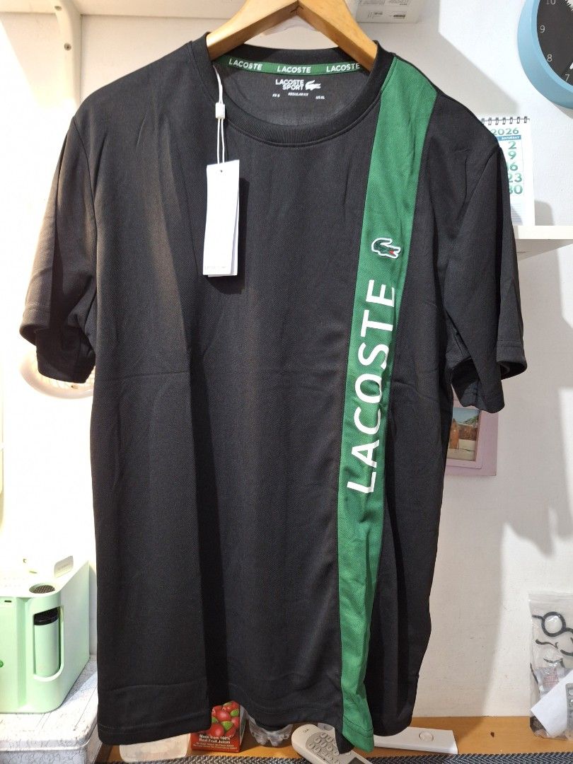Lacoste drifit shirt black (Category: Tshirts & Polo Shirts ) located in Muntinlupa City. Submitted by kstefanomela14 (Listing ID 1466041738, Image 1). Description: lacoste drifit shirt unisex black xs - 18x26 small - 19x26.5 medium - 20x27 large - 21x28 xl - 22x29 cod cop lbc lalamove j&t.