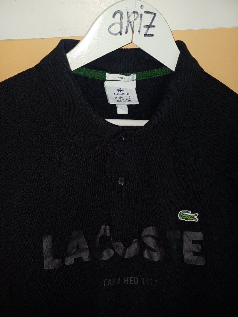 Lacoste Live Poloshirt (Category: Tshirts & Polo Shirts ) located in Davao. Submitted by phgrails082 (Listing ID 1465953790, Image 3). Description: Lacoste Live Poloshirt Large , 21w x 27L Good as new condition 1,500 add shipping fee.