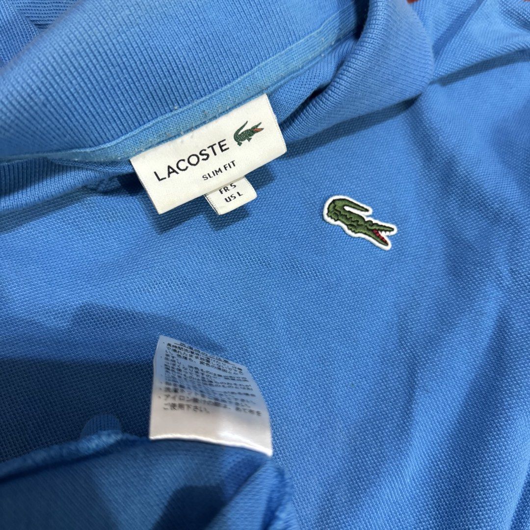 LACOSTE POLO SHIRT (Category: Tshirts & Polo Shirts ) located in Pasig City. Submitted by buzzthrifty (Listing ID 1466099374, Image 3). Description: SIZE M-L 20x26 EXCELLENT CONDITION WASH LANG TO SOLID COLOR PA .