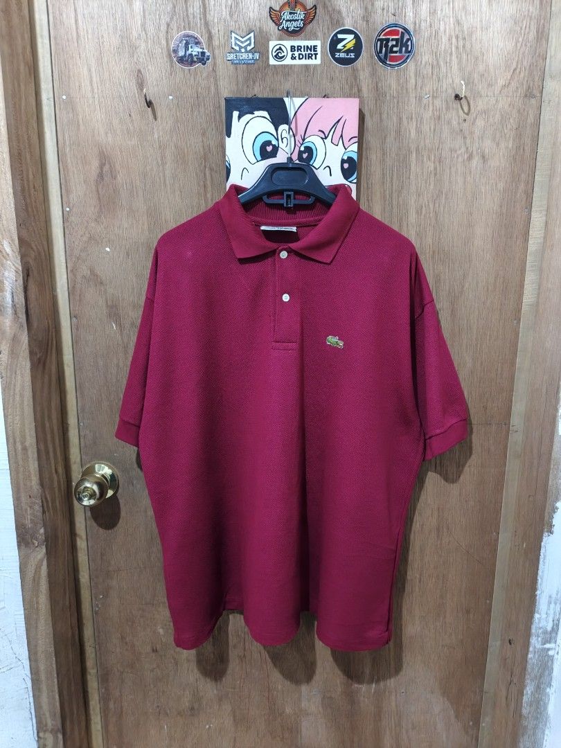 Lacoste Size 6 (Category: Tshirts & Polo Shirts ) located in Nasipit. Submitted by zaynzdrip (Listing ID 1466017637, Image 2). Description: color rate 10/10 with minor issue pinhole but not noticeable due to its design mesh or knitted fabric 24 width by 28 length.