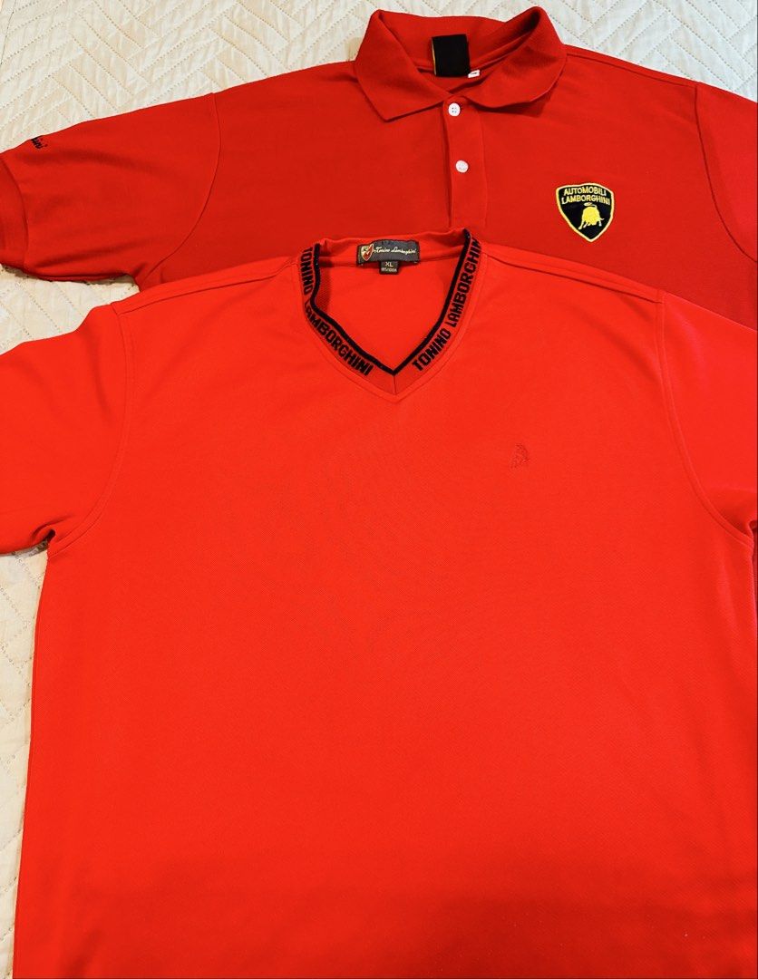 Lamborghini Bundle (Category: Tshirts & Polo Shirts ) located in Binan City. Submitted by fashiongossiponlineboutique (Listing ID 1465990193, Image 1). Description: Lamborghini Shirt Bundle Size: XL RFS: Decluttering Take both for P750.
