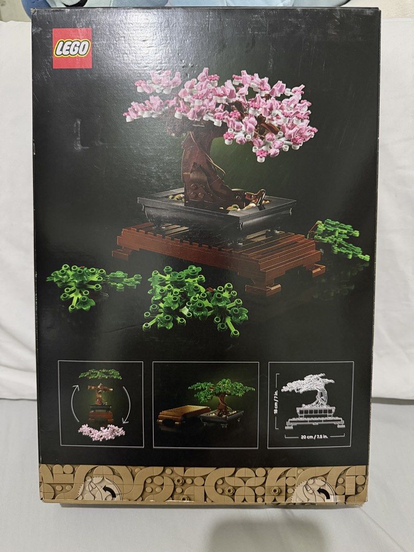 LEGO Botanicals Bonsai Tree 10281 (Category: Lego & Building Sets) located in Caloocan City. Submitted by deeclutterx (Listing ID 1466112580, Image 2). Description: 🌱 LEGO Botanicals Bonsai Tree (Set 10281) • 878 pieces | Recommended for ages 18+ • Includes interchangeable green leaves & pink cherry blossoms • Complete and unopened, with all original pieces • Perfect for plant lovers, collectors, or a relaxing build Condition: • Bought from Toy 