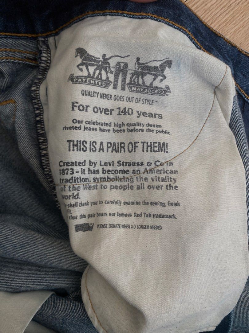LEVIS 505 JEANS (Category: Jeans) located in Santa Rosa. Submitted by looted_thrifts (Listing ID 1466058972, Image 3). Description: LEVIS 505 - VERY GOOD CONDITION - WAIST: 36 - LENGTH: 44 - THIGH: 13 - HEM: 9 - ISSUE: MINIMAL DISTRESS AND SIGN OF USAGE 📍LOCATION: SANTA ROSA LAGUNA UNLI VOUCH/VC FOR SAFETY.