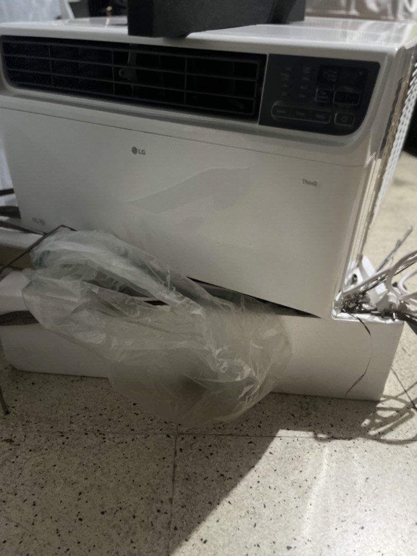 LG ThinQ Window Air Conditioner (Category: Air Conditioning and Heating) located in Quezon City. Submitted by iceliza (Listing ID 1465999408, Image 3). Description: FOR SALE: LG 1.8 HP Inverter Window Type Aircon Purchased sept 3, 2026 with box and warranty pa halos brand new 📌Location: Cubao,QC 📌Specs: • 1.8 HP Window Type Air Conditioner • Dual Inverter Compressor for powerful, energy-efficient cooling • AI kW Manager for smarter energy monit