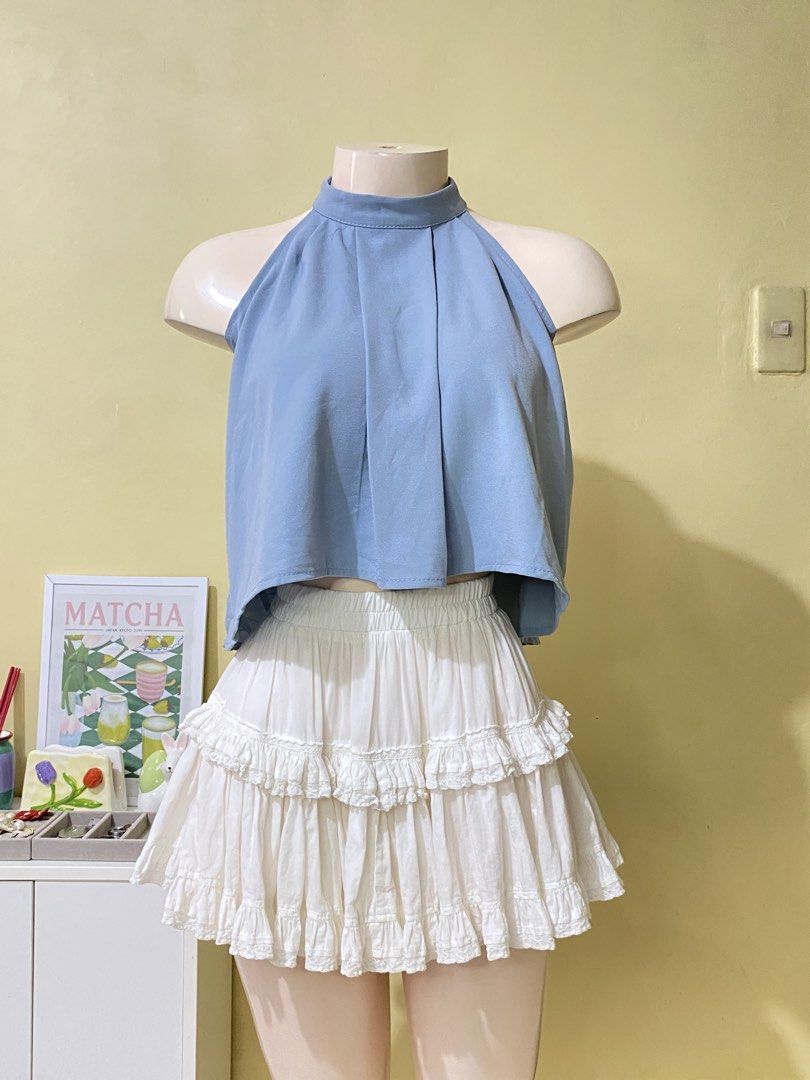 LIGHT BLUE HALTER TOP (Category: Others Tops) located in Dasmarinas. Submitted by hannah.oakph (Listing ID 1466024575, Image 2). Description: .