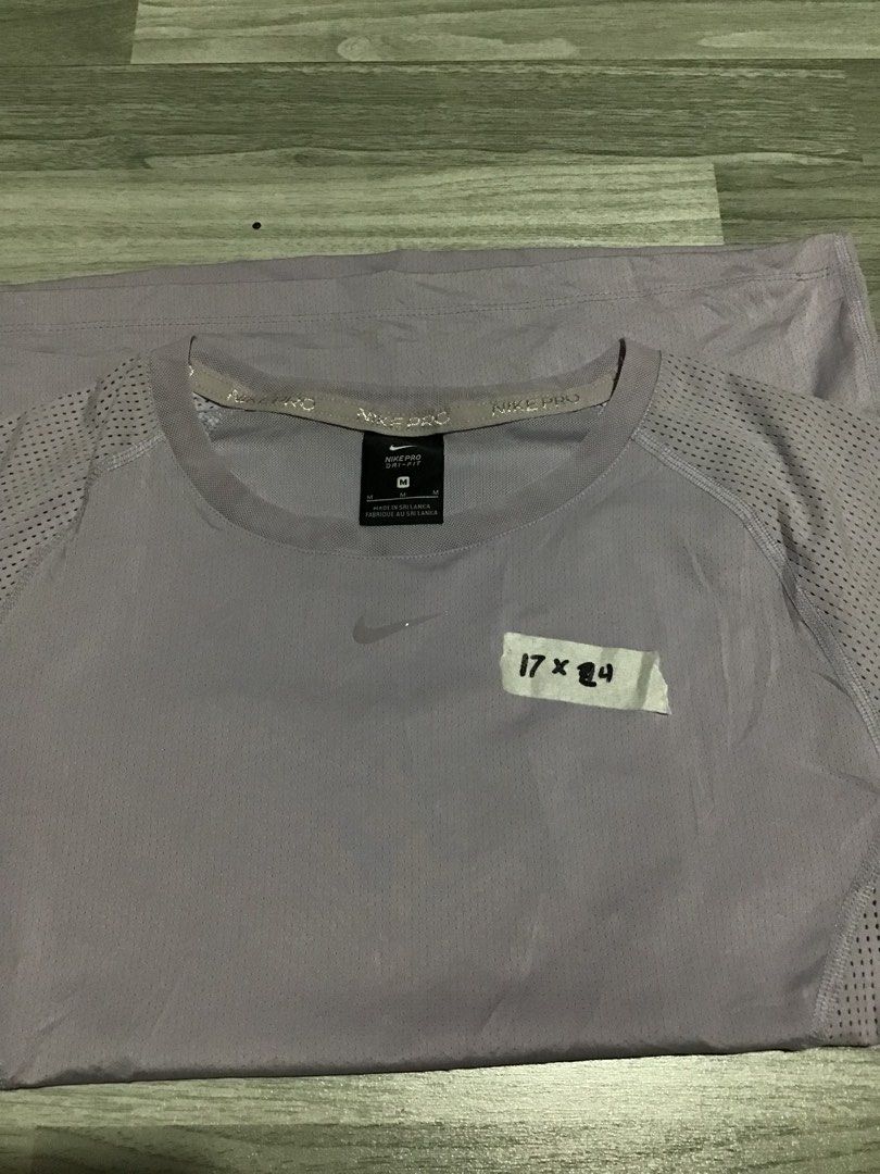 light purple Nike Pro Dri-FIT (Category: Shirts) located in Davao. Submitted by ljay.thriftedfinds (Listing ID 1466105899, Image 2). Description: .