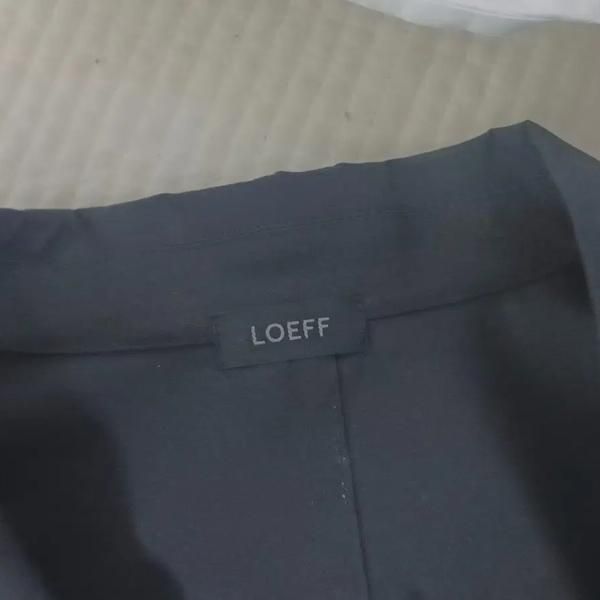 LOEFF Jacket (Category: Coats, Jackets and Outerwear) located in Singapore. Submitted by bunjangpartners (Listing ID 1463348416, Image 2). Description: This is a black jacket from the LOEFF brand. It has a double button design for a sophisticated look. The chest measurement is 36 and the total length is 53. --[Before You Buy]-- Sourced from Bunjang, Korea's leading recommerce platform through our purchasing agency service. All items are pre-owned