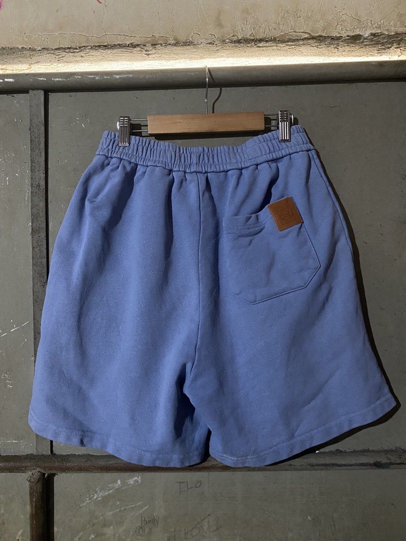 Loewe Embroidered Logo Anagram Sweatshort (Category: Luxury Apparel) located in Naga. Submitted by hubthrift2 (Listing ID 1466022175, Image 2). Description: Details Ang Measurement Of Loewe Size Medium on Tag Waist-26.5 up to 40 stretchy Length-19 Leg Hple-13 Color rate-10/10 No issue Need wahs only.