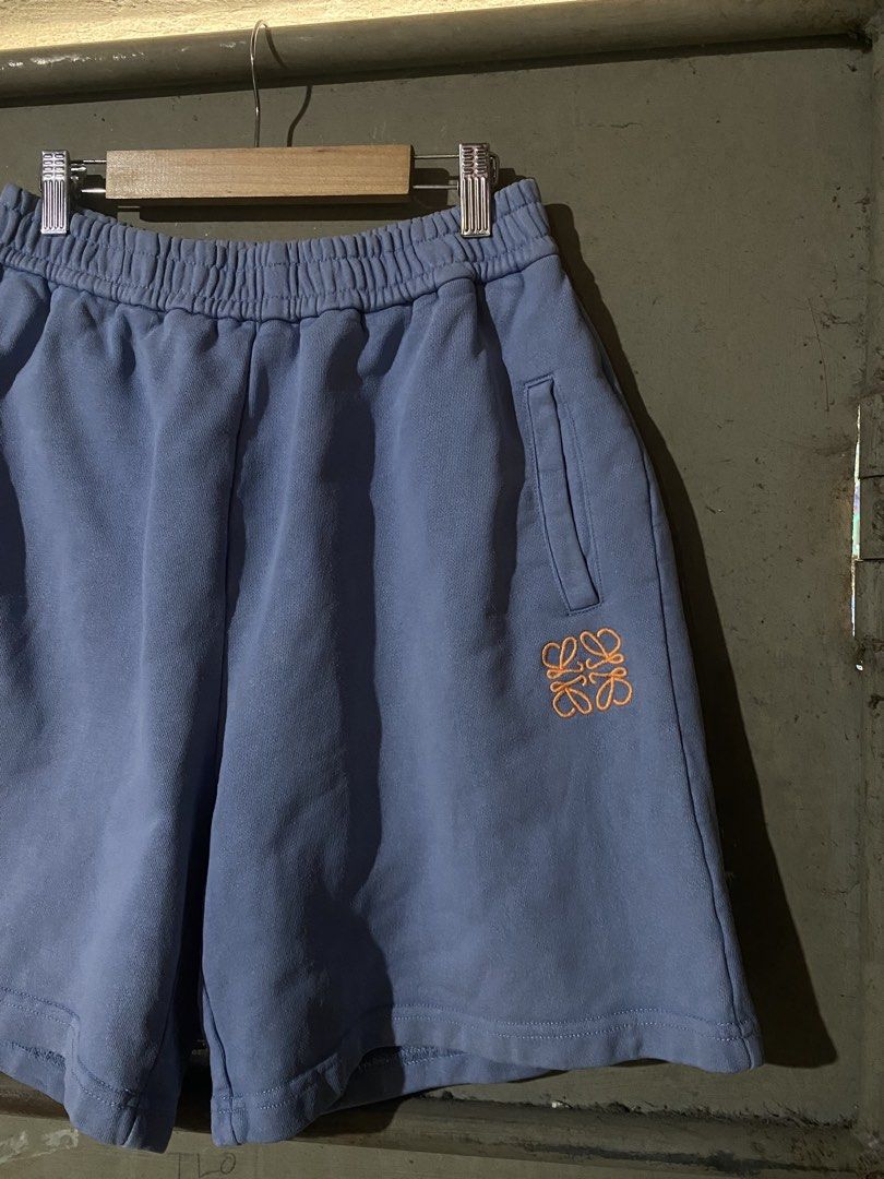 Loewe Embroidered Logo Anagram Sweatshort (Category: Luxury Apparel) located in Naga. Submitted by hubthrift2 (Listing ID 1466022175, Image 3). Description: Details Ang Measurement Of Loewe Size Medium on Tag Waist-26.5 up to 40 stretchy Length-19 Leg Hple-13 Color rate-10/10 No issue Need wahs only.