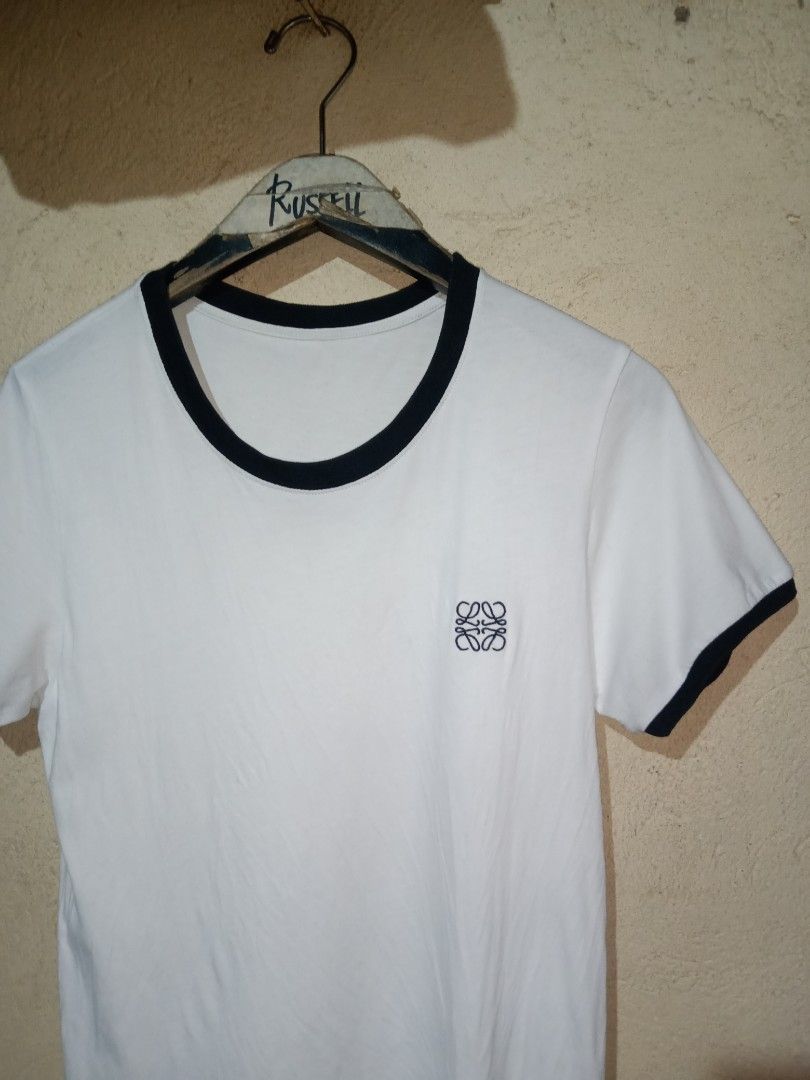 Loewe Ringer Anagram T-Shirt (Category: Shirts) located in Manila. Submitted by tres0824 (Listing ID 1465988767, Image 3). Description: Loewe Ringer Anagram Tshirt Size large 17" width 25" length Excellent condition Issue cut neck tag 250 + Shipping fee Taguig location Dm to purchase📩.
