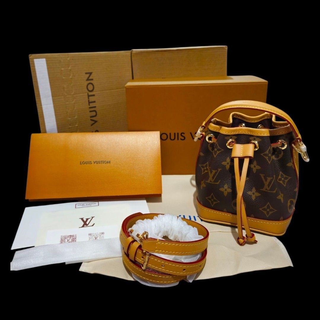 Louis Vuitton Nano Bucket Bag (Category: Shoulder Bags) located in Caloocan City. Submitted by zoetormojal.18d615 (Listing ID 1466025101, Image 1). Description: Louis Vuitton Neo Noe Nano in Monogram Canvas Bucket Bag - Classic Monogram Canvas with Vachetta Leather Trim - Secure Drawstring Closure - Includes Original Dust Bag, Box etc. - Adjustable Strap for Versatile Wear - Brand new RSF: Educational funds - Coded scannable microchip - Pickup is