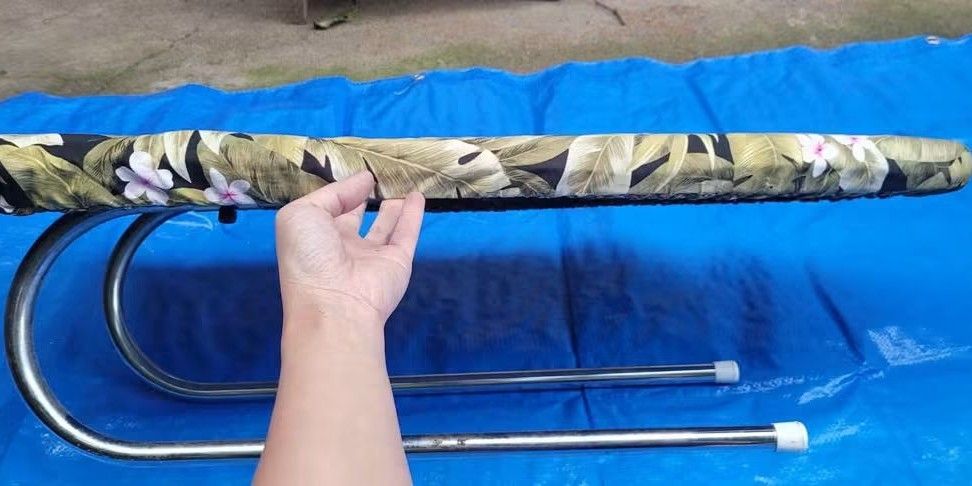 low foldable iron board (Category: Ironing Boards) located in Sablan. Submitted by gongonshelley12 (Listing ID 1466035074, Image 3). Description: 650 ONLY LOW FOLDABLE IRONING BOARD STURDY METAL LAHAT NG FRAME NETO SUPER GOODS NA GOODS PO XA 86CM X 35CM X 23CM.