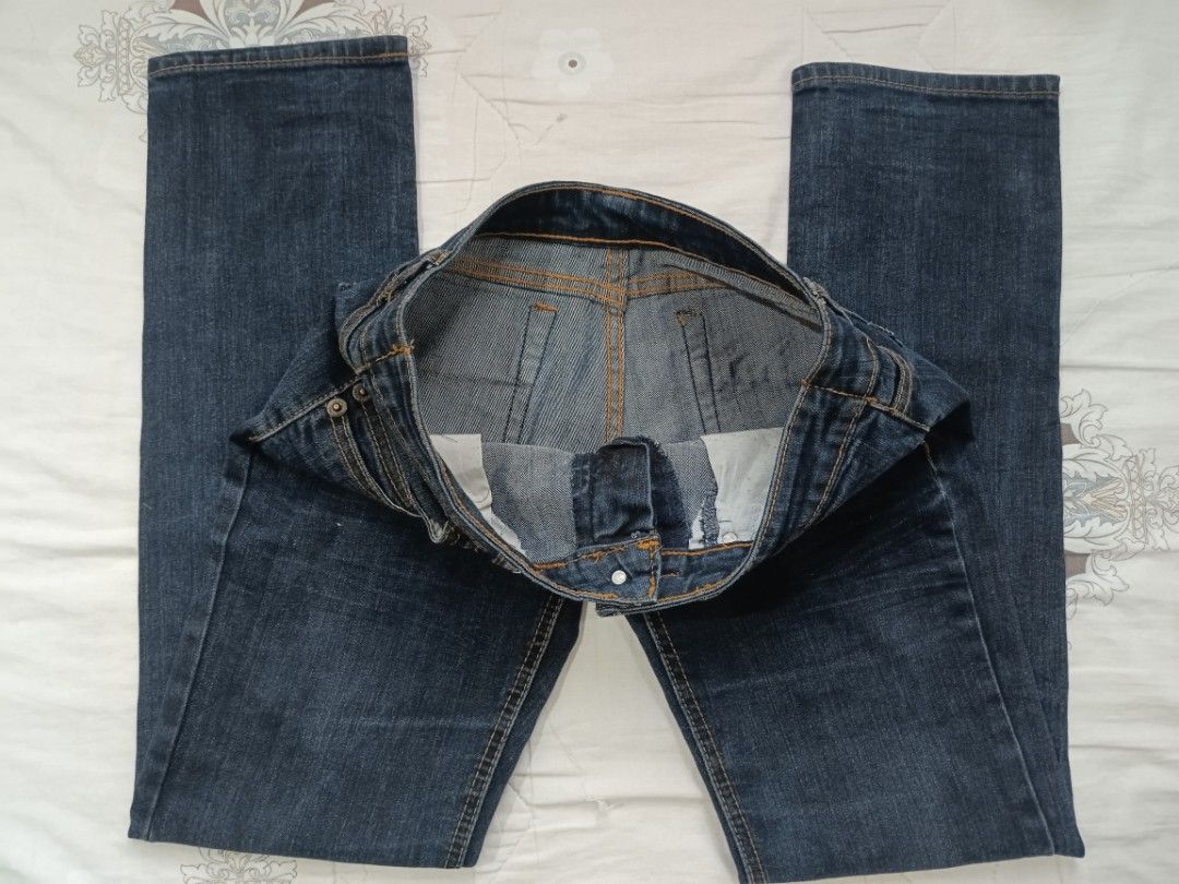 Lowrise Bootcut Jeans (Category: Jeans) located in San Juan City. Submitted by chanellycloe (Listing ID 1466048757, Image 3). Description: Brand: N/A Color: Denim/Dark Blue Style: Lowrise Bootcut Jeans Price: 380 📏Measurements: - Width: 30 Mode of Payment: 💙GCash Mode of Delivery: 🧡Lalamove.
