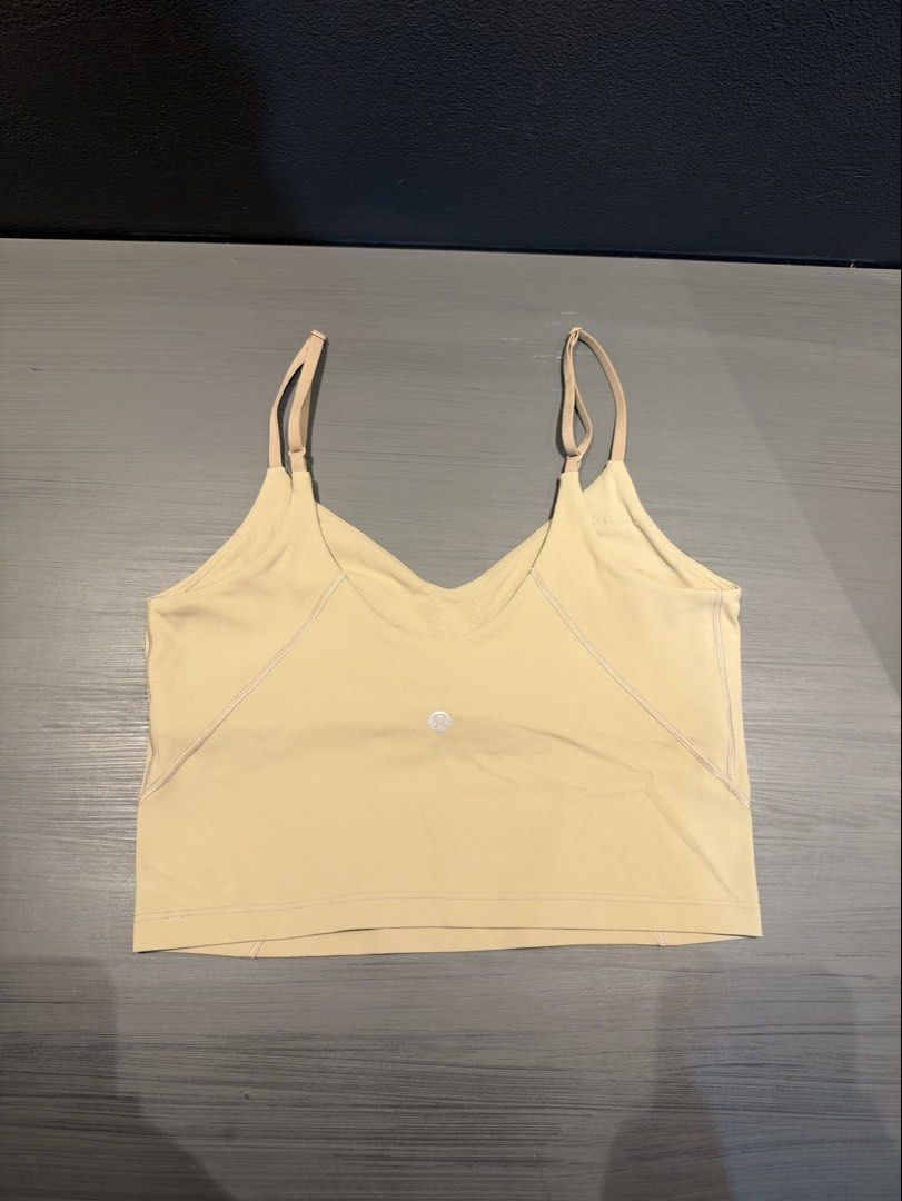Lululemon Align Cropped Cami Tank (Category: Activewear) located in Makati City. Submitted by khzkg (Listing ID 1466052071, Image 2). Description: Size 8 with padding Color: Sheer Oak (3rd picture for color reference) 📍Pick-up location: Rockwell, Makati.