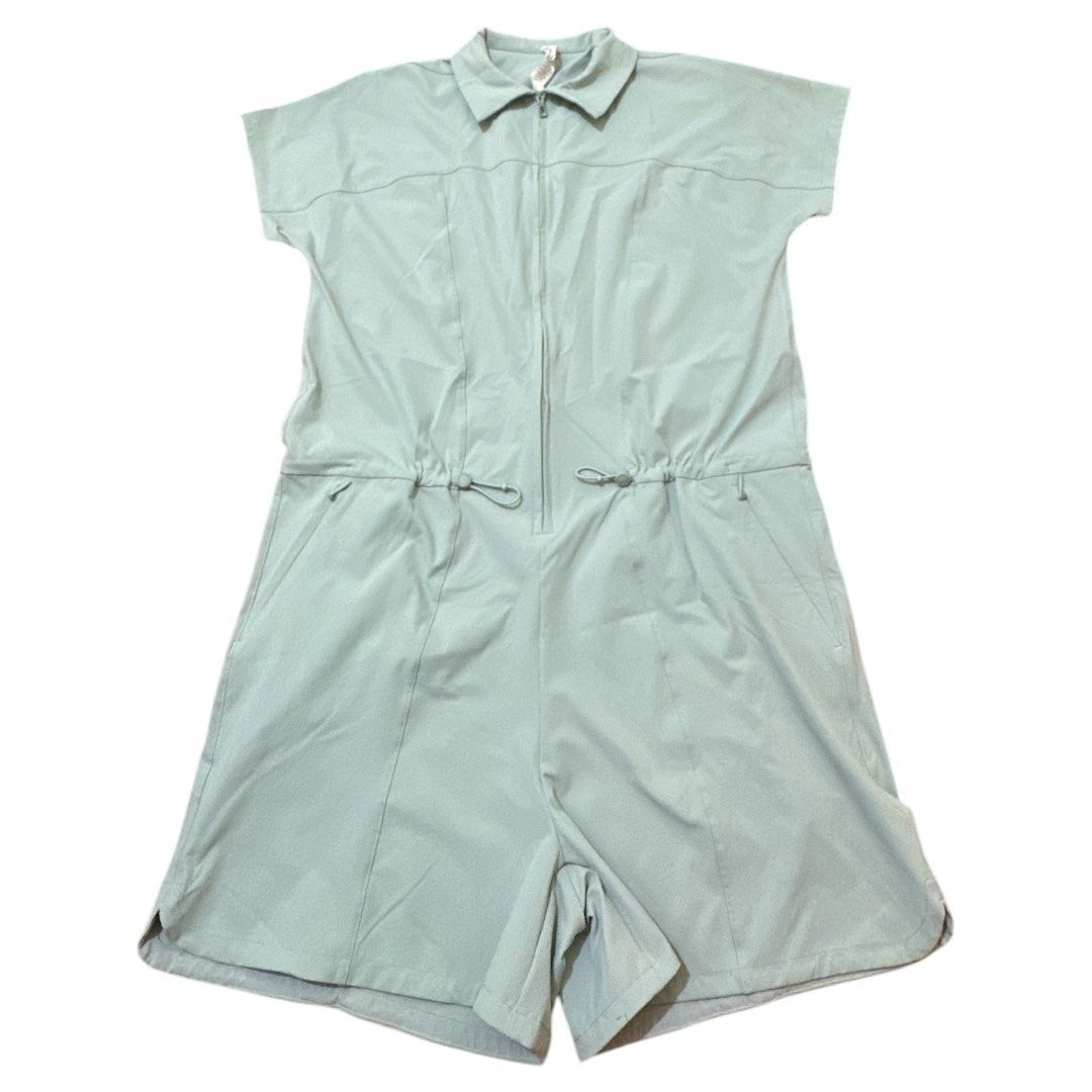 Lululemon Stretch Rib Pocketed Romper (Category: Rompers) located in Cavite. Submitted by finders_haven (Listing ID 1465987405, Image 2). Description: EUC ACTUAL COLOR ON WHEN WORN PIC. Loose fit with a little extra room. 3” inseam length. Front pockets with interior card sleeve. Cinchable drawcord at waist. .