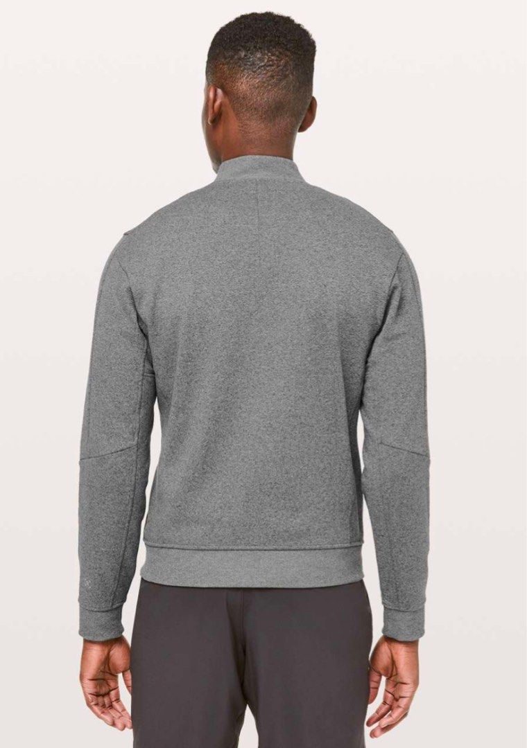 Lululemon Sweat Bomber Jacket (Category: Coats, Jackets and Outerwear) located in Manila. Submitted by kean.thrifts (Listing ID 1465959625, Image 2). Description: Men’s Lululemon City Sweat Bomber Thermo Large on tag Width 22.5 Length 28 Sleeve length 22 Color Rate 10/10 May color vary due to lightning With 3 zipper pockets Authenticity guaranteed Brandnew condition Need wash only No issues 950 + shipping fee.