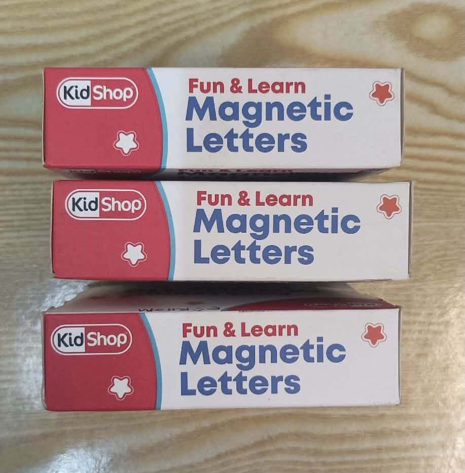 Magnetic Alphabet Letters for Children (Category: Educational & Learning Toys) located in Taytay. Submitted by crisha14344 (Listing ID 1466003522, Image 2). Description: 200 na po para sa 3 Fix price From toy kingdom RFS: Decluttering Kc naka-stock nalang po Bago po yan as in dp talaga nabubuksan.