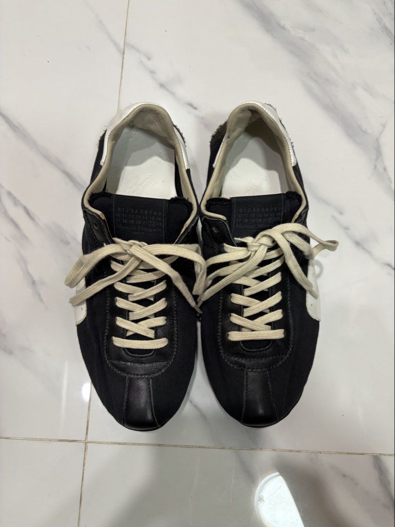 Maison Margiela Sprinters Sneakers (Category: Sneakers & Footwear) located in Abucay. Submitted by alvinthrif57836 (Listing ID 1466114941, Image 3). Description: Maison Margiela Sprinters Sneakers Size: 38 Like new Composition Outer: Polyester 54%, Cotton 46% Trims: Calf Leather 100% Lining: Polyester 100% Inner: Calf Leather 100% Sole: Rubber 100%.