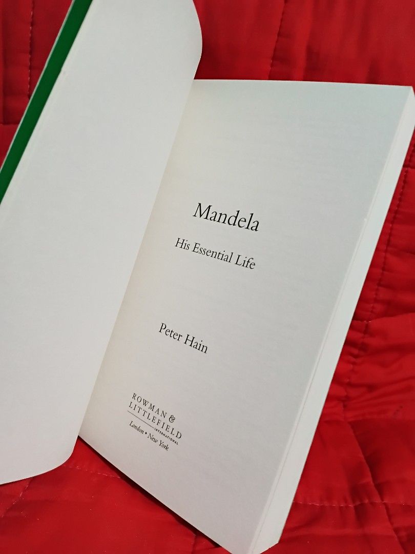 Mandela His Essential Life by Peter Hain (Category: Storybooks) located in Manila. Submitted by krishna_ayanami (Listing ID 1466109596, Image 3). Description: - Title: Nelson Mandela Biography - Author: Peter Hain - Publisher: Rowman & Littlefield International - Format: Paperback - Content: Explores Mandela's life, leadership, and South African history - Special Features: Includes historical photos and a timeline.