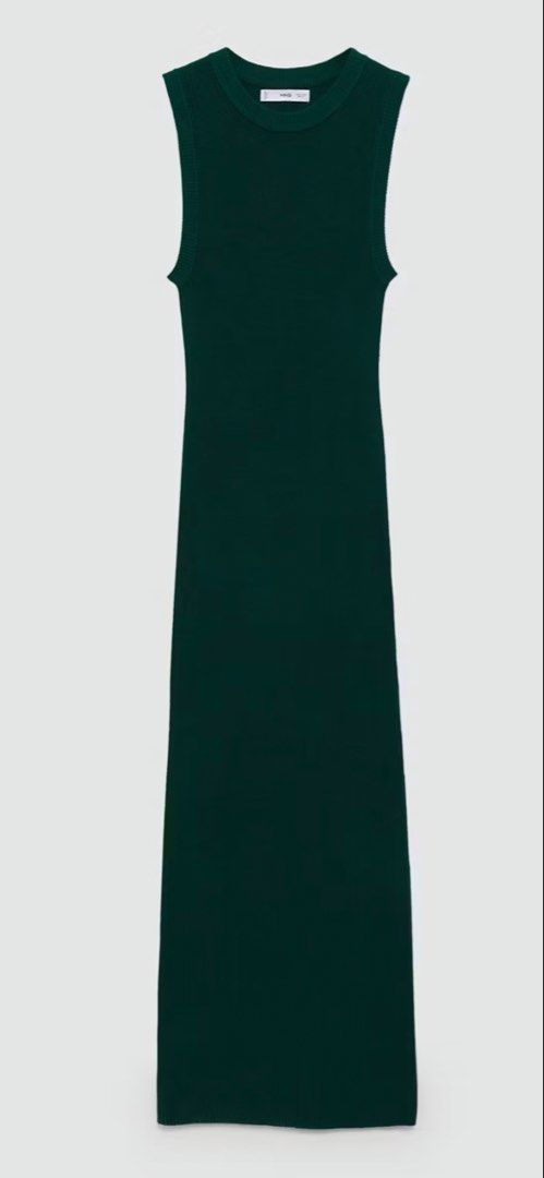 Mango Knit Long Dress (Dark Green) (Category: Dresses) located in Muntinlupa City. Submitted by wanderin (Listing ID 1466004414, Image 2). Description: .
