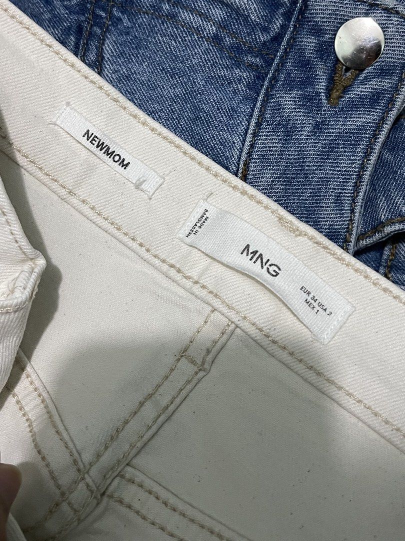Mango New Mom Relaxed Jeans in White (Category: Jeans) located in Manila. Submitted by auchive (Listing ID 1466138996, Image 1). Description: .
