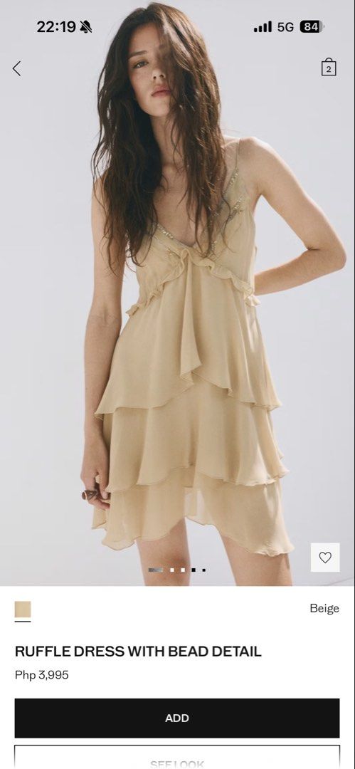 Mango Ruffle Dress (Category: Dresses) located in Imus. Submitted by kenzzystash (Listing ID 1465921678, Image 1). Description: Used once only.