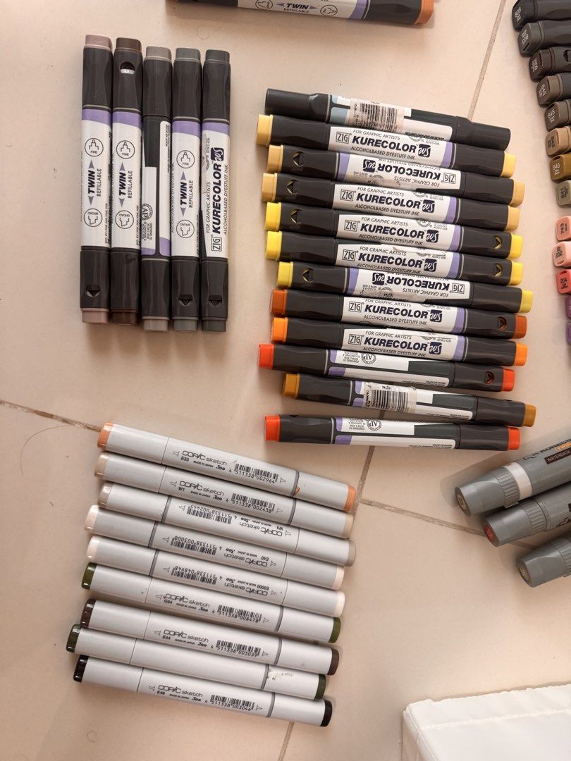 Markers and Drafting Materials (Category: Art & Prints) located in Paranaque City. Submitted by mandyalc.a8914 (Listing ID 1465998308, Image 2). Description: MARKERS AND DRAFTING MATERIALS SOLD AS A SET INCLUDES ALL ON PICTURES Selling as a set. Price may increase if you want to buy per brand. I won’t sell per color set since i just really need to let these go All markers were bought from Feb 2026-June 2026 all kurecolor, copic in good condition 