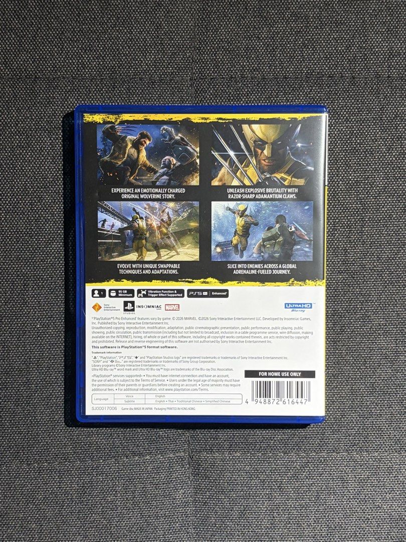 Marvel's Wolverine PS5 Game (Category: PlayStation) located in Quezon City. Submitted by choupapiii (Listing ID 1466052640, Image 3). Description: Feel free to nego First User and used for 1 run only Like new, disc is 100% scratch-free Unused code RFS: Done with the game. Platinum already. Can trade with other games: - LEGO Batman Legacy of the Dark Knight - Meetups listed below Loc: Pasig/Makati.